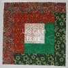 Christmas Log Cabin Quilt Block