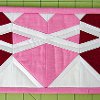 Cross Your Heart Mug Rug