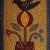 Crow and Pomegranate Applique Template