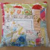 Easy Crazy Quilt Cushion