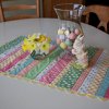 Easy Striped Easter Table Runner