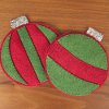 Felt Christmas Ornament Coasters