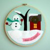 Felt Winter Scene