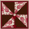 Grand Pinwheel Quilted Tree Skirt