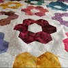 Grandmothers Flower Garden Quilted Pillowcases Part 1
