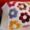 Grandmothers Flower Garden Quilted Pillowcases Part 2