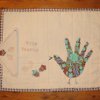 Handprint Turkey Applique Quilted Placemats