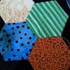 Ladder Stitching Hexagons