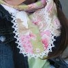 Little Girls Lacy Honey Bun Scarf