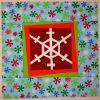 Modern Selvage Snowflake Block