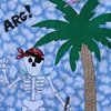 Mr Bones Skeleton Pirate Quilt
