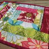 Offset Log Cabin Reversible Mug Rug