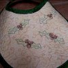 Quilted Holly Leaves Bib