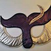 Quilted Mardi Gras Cat Mask Wall Hanging