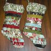Quilted Stripes Ruffle Stockings