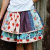 Red White and Blue Scrappy Skirt