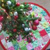 Simple Patchwork Christmas Tree Skirt
