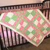Springtime Disappearing Patch Baby Quilt