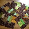 Staggered Strips Scrap Quilt Blocks