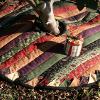 Striped Prairie Point Tree Skirt