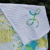 Sweet Monogrammed Minky Quilt