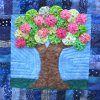 Blossoming Spring Tree Quilt Block