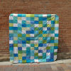 Cool Color Checkered Quilt