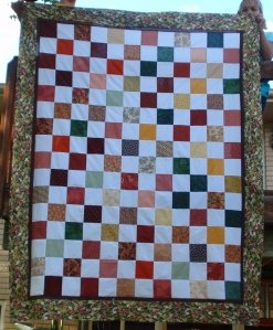 Charming Checkerboard Quilt National Sewing Month: My Favorite Quilting Memories