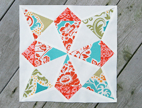 Whirling Star Quilt Block