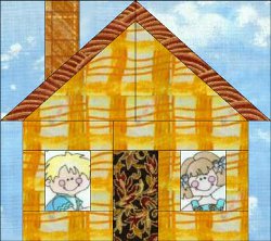 Home Sweet Home Paper Pieced Block Home Sweet Home Paper Pieced Block