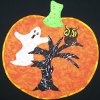 Ghostly Pumpkin Mug Rug Pattern